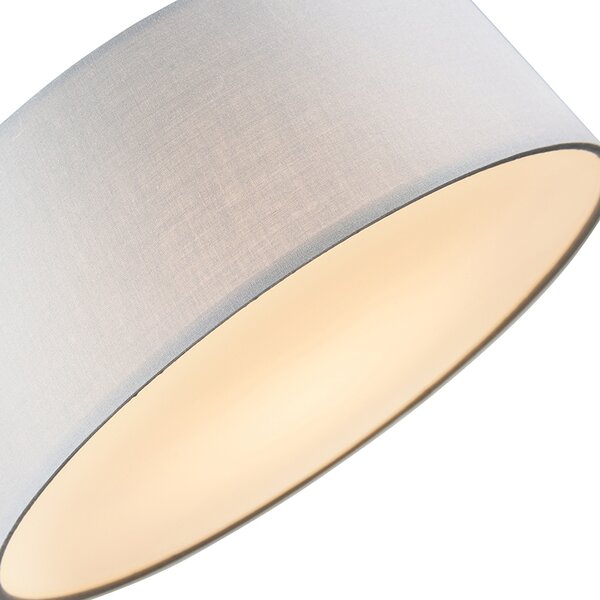 Plafoniera gri 30 cm cu LED inclus - Drum LED