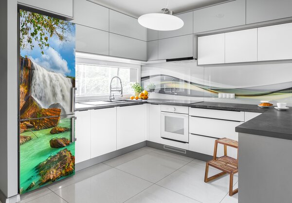 Foto Autocolant pentru piele al frigiderului peisaje cascada
