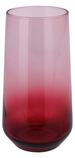 Pahar pentru cocktail Passion din sticla, rosu, 15 cm
