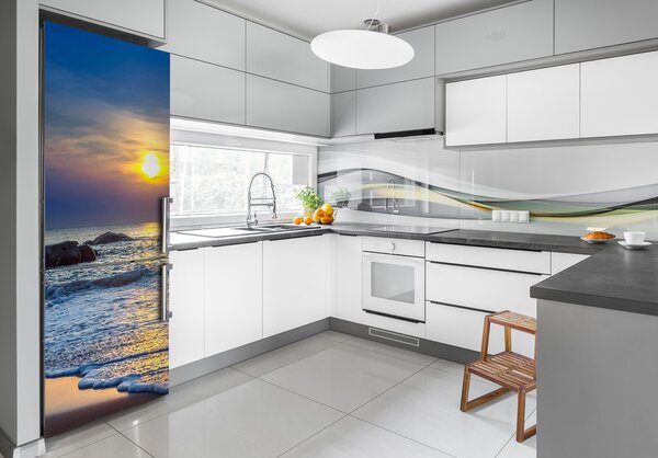Autocolant pe frigider Sunset Beach
