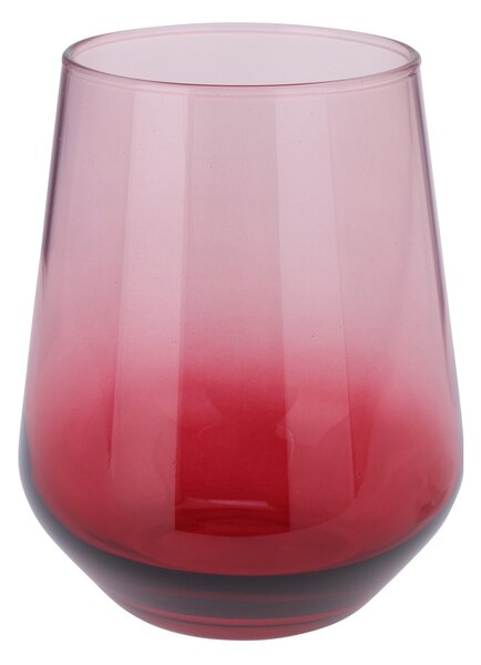 Pahar Passion din sticla, rosu, 11 cm