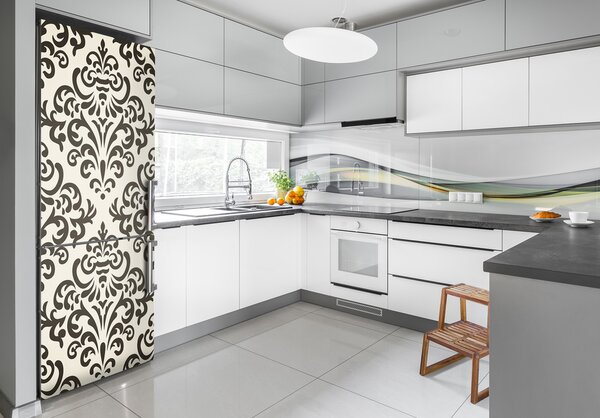 Autocolant pe frigider fundal ornamente