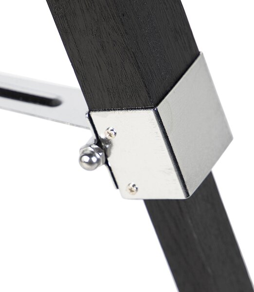 Lampă de podea neagră fără abajur - Tripod