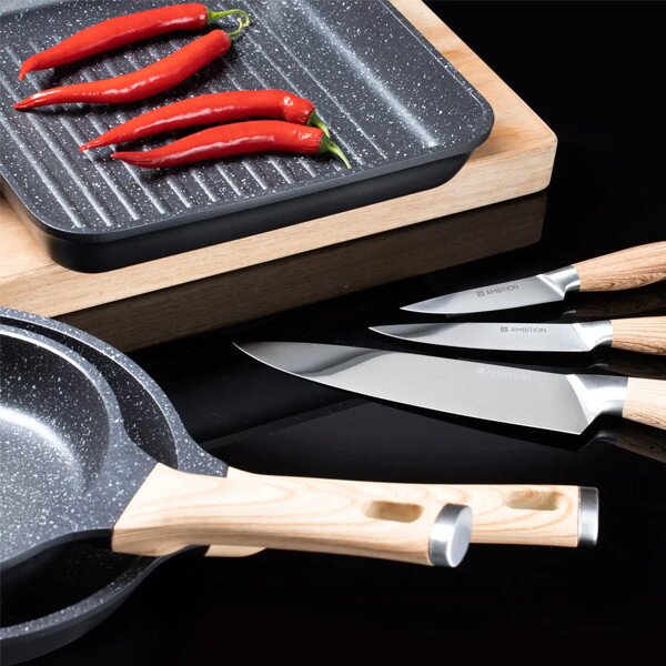 Set cutite, 3 piese, Noir