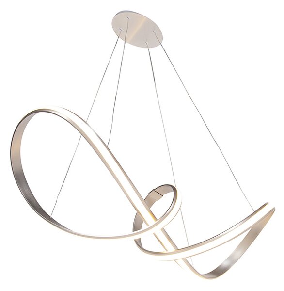Lampă pendantă de design din oțel reglabilă cu LED inclus - Viola Due