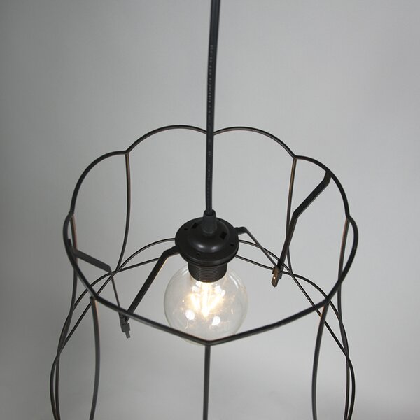 Abajur metalic negru 40/31 - Granny Frame