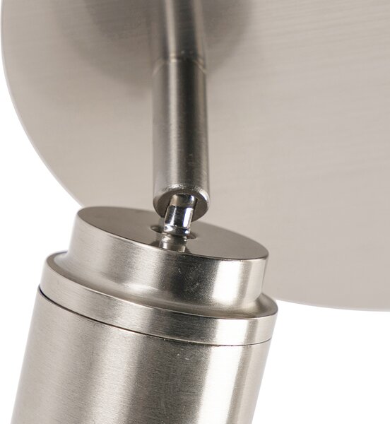 Spotlight modern pentru baie din oțel cu 2 lumini IP44 - Ducha