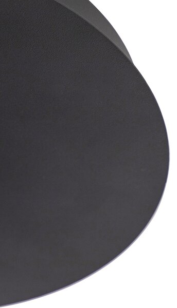 Spot modern pentru baie negru cu 2 lumini IP44 - Ducha