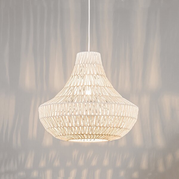 Lampă suspendată retro albă 50 cm - Lina Cono 50