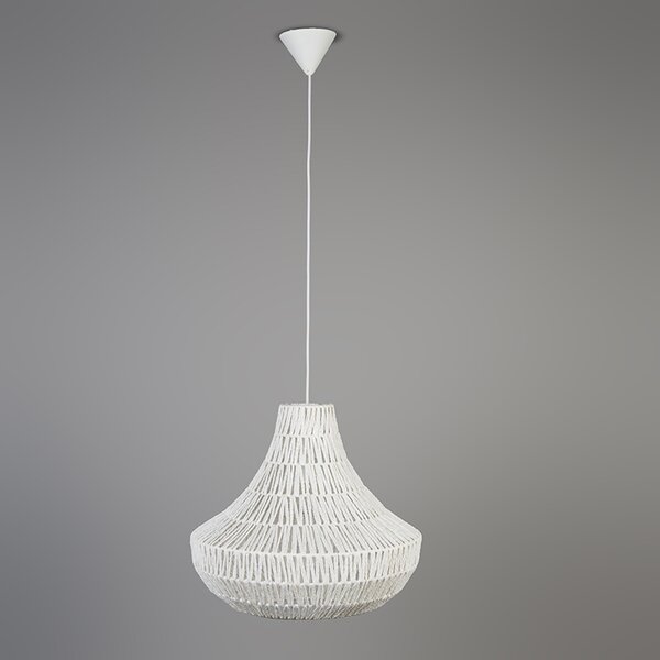 Lampă suspendată retro albă 50 cm - Lina Cono 50