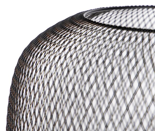 Lampă de podea modernă neagră - Bliss Mesh