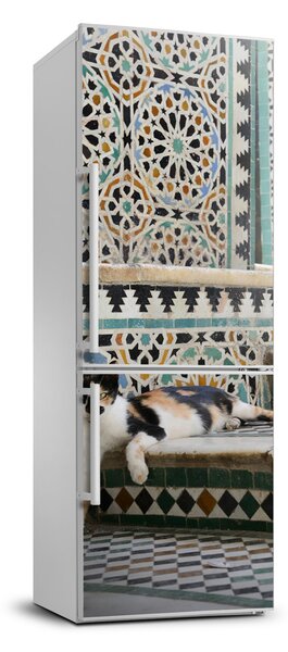 Autocolant pe frigider Cat în Maroc