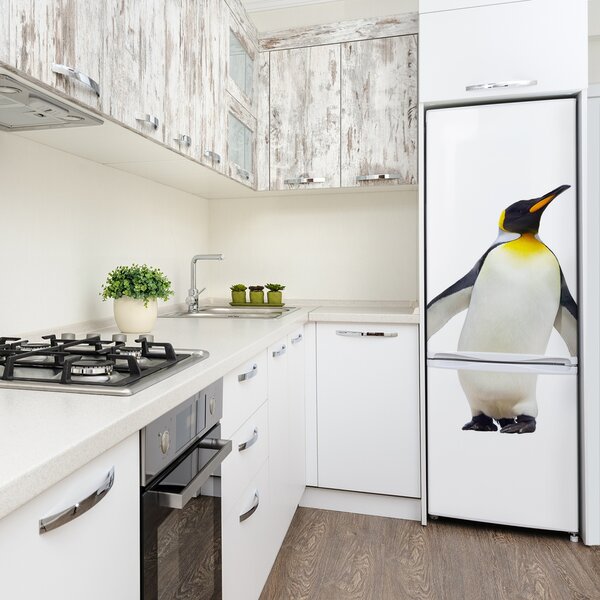Autocolant pe frigider Pinguin