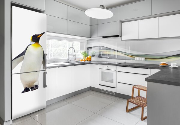 Autocolant pe frigider Pinguin