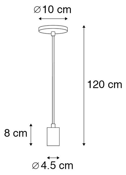 Lampă suspendată industrială cupru - Facil