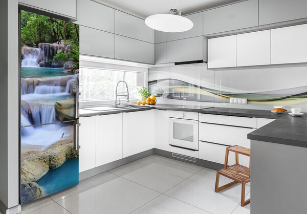 Autocolant pe frigider cascada Thailanda