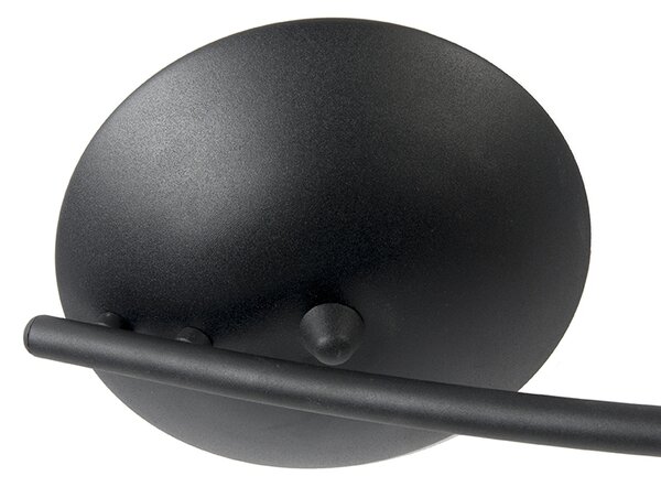 Spotlight modern curbat negru cu 4 lumini - Jeany