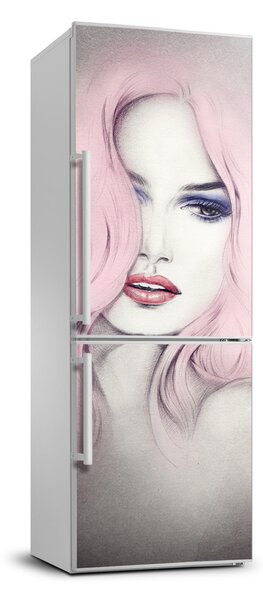 Foto Autocolant pentru piele al frigiderului Abstracție femeie