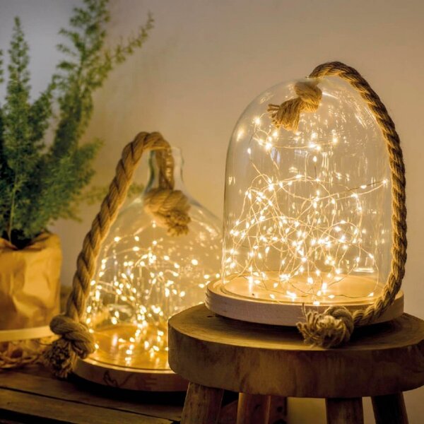 Lant luminos de Craciun 20 LED-uri, alb cald