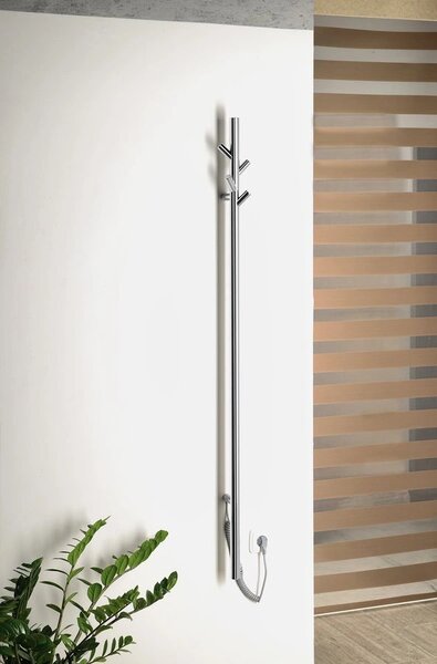 Sapho , uscator de prosoape electric PASADOR, rotund, 150x1500 mm, 30 W, otel inoxidabil lustruit, ER175V
