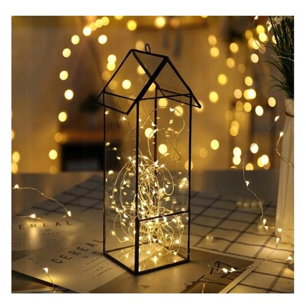 Lant luminos de Craciun 20 LED-uri, alb cald