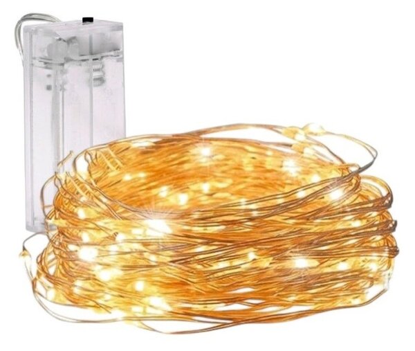Lant luminos de Craciun 20 LED-uri, alb cald