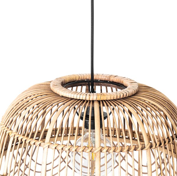 Lampă suspendată orientală din ratan 44 cm - Michelle