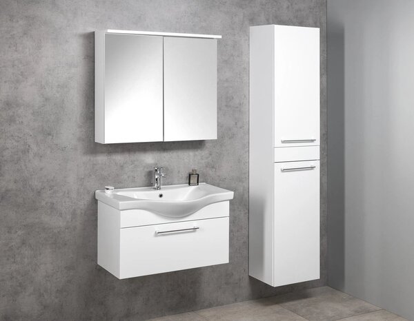 Aqualine Aqualine, dulap pentru lavoar AKIRA 60,6x42x34cm, alb, AK265