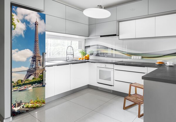 Autocolant pe frigider turnul Eiffel