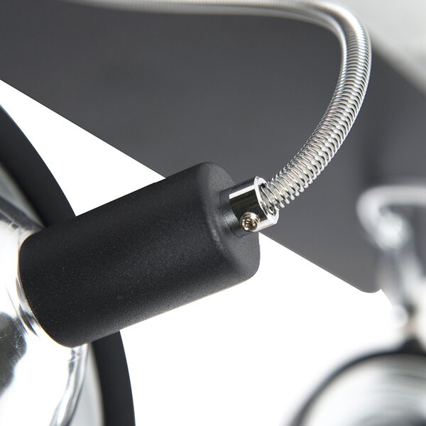 Spotlight de design negru cu 2 lumini reglabile - Nox