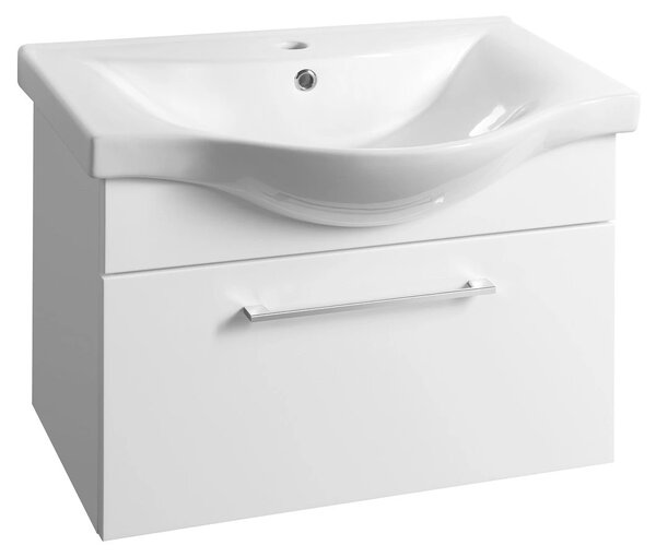 Aqualine Aqualine, dulap pentru lavoar AKIRA 60,6x42x34cm, alb, AK265