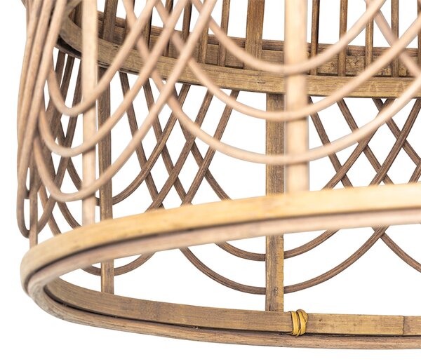 Lampă suspendată orientală din ratan 44 cm - Michelle