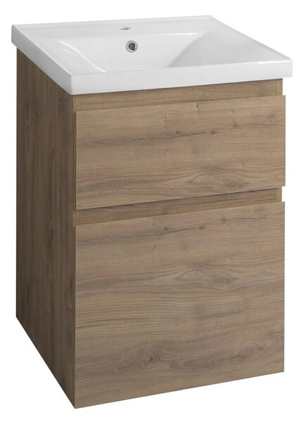 Aqualine Aqualine, dulap pentru lavoar ALTAIR 52x72,5x45cm, stejar emporio, AI355