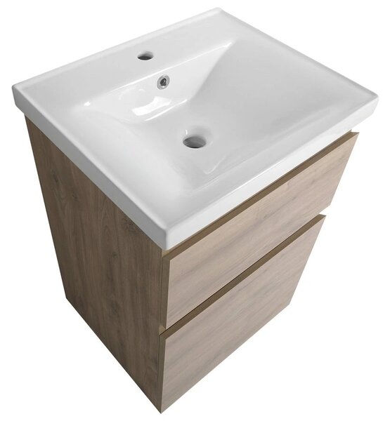 Aqualine Aqualine, dulap pentru lavoar ALTAIR 52x72,5x45cm, stejar emporio, AI355