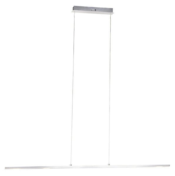 Lampă pendant de design din oțel cu dimmer tactil incluzând LED - Platinum
