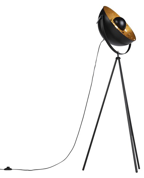 Lampă de podea industrială cu trepied negru - Magna 40 Eglip