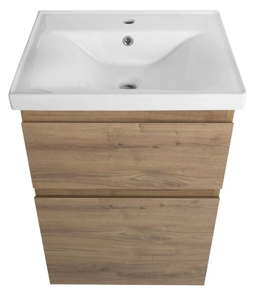 Aqualine Aqualine, dulap pentru lavoar ALTAIR 52x72,5x45cm, stejar emporio, AI355