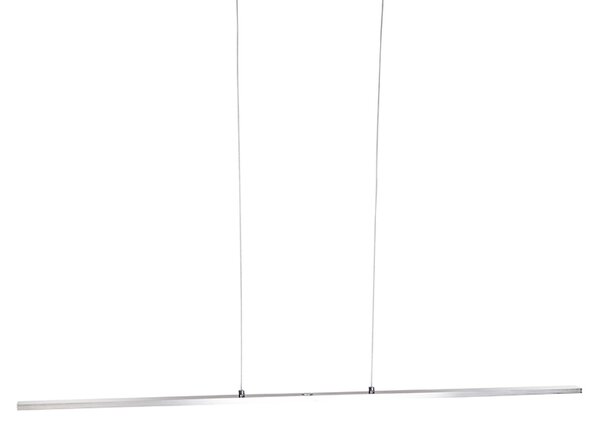 Lampă pendant de design din oțel cu dimmer tactil incluzând LED - Platinum