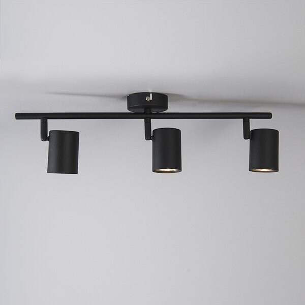 Spotlight modern negru inclinabil cu 3 lumini - Jeana