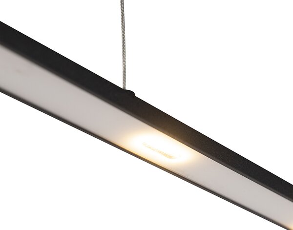 Lampă pendantă de design neagră, inclusiv LED cu dimmer tactil - Platina