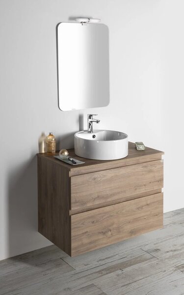 Aqualine Aqualine, dulap pentru lavoar ALTAIR 67x60x45cm, stejar emporio, AI370