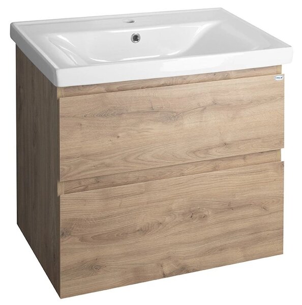 Aqualine Aqualine, dulap pentru lavoar ALTAIR 67x60x45cm, stejar emporio, AI370