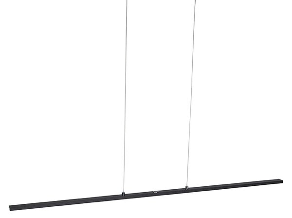 Lampă pendantă de design neagră, inclusiv LED cu dimmer tactil - Platina