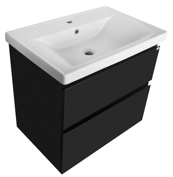Aqualine Aqualine, dulap pentru lavoar ALTAIR 67x60x45cm, negru mat, AI670