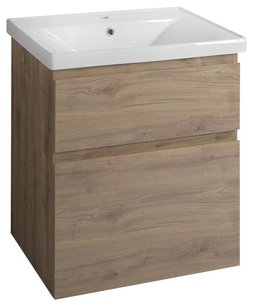 Aqualine Aqualine, dulap pentru lavoar ALTAIR 61,5x72,5x45cm, stejar emporio, AI365