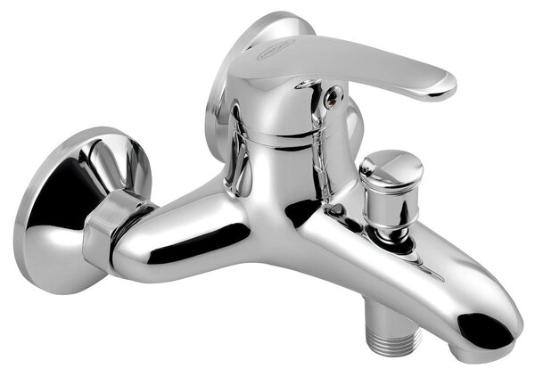 Aqualine, AQUALINE 35 Baterie pentru cada montată pe perete, pas 100 mm, crom, 52158