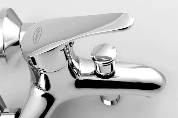 Aqualine, AQUALINE 35 Baterie pentru cada montată pe perete, pas 100 mm, crom, 52158