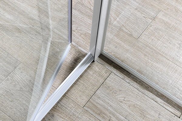 Aqualine Aqualine, usa de dus cu balamale AMICO 1040-1220x1850mm, sticla transparenta, G100