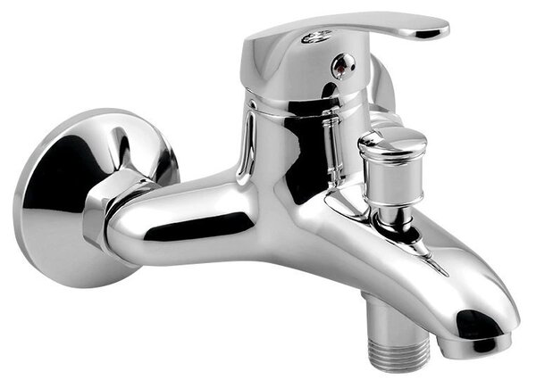 Aqualine, AQUALINE 35 Baterie pentru cada montată pe perete, pas 100 mm, crom, 52158