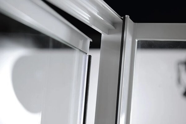 Aqualine Aqualine, usa de dus cu balamale AMICO 1040-1220x1850mm, sticla transparenta, G100